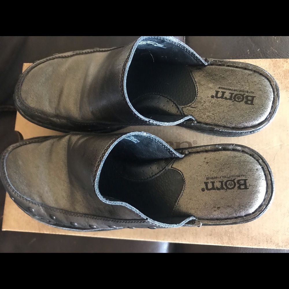 Women’s Marley Silver Gun metal BORN shoes size 8 M - Picture 2 of 11